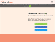 Tablet Screenshot of powrofyou.com